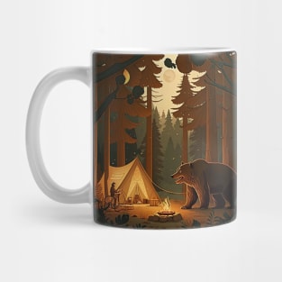 Camping with Bear,  Adventure in the Forest Mug